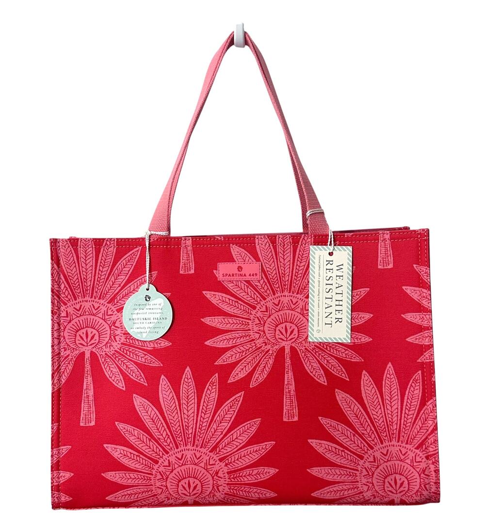Spartina 449 NEW Market Tote Bag Daufuskie Island Palmetto Frond Handbag Purse